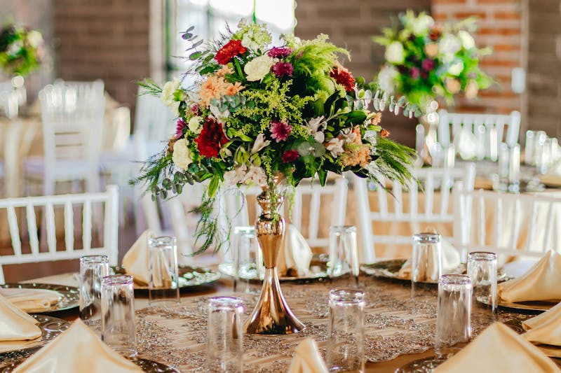 Centre de table mariage floral