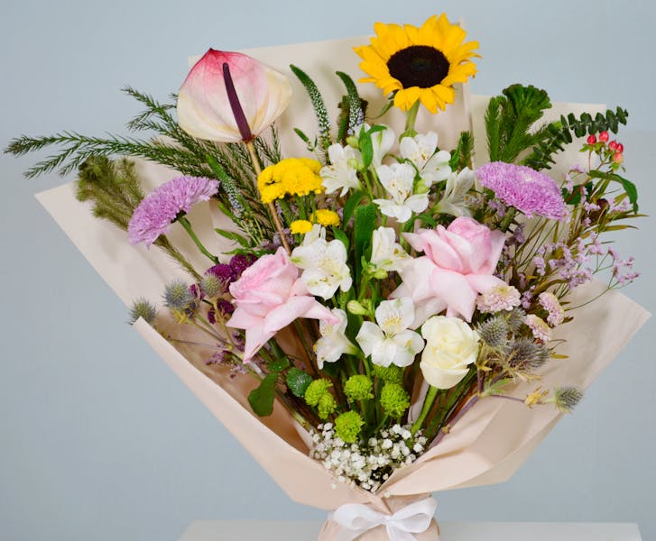 Bouquet de fleurs fraîches livré à domicile